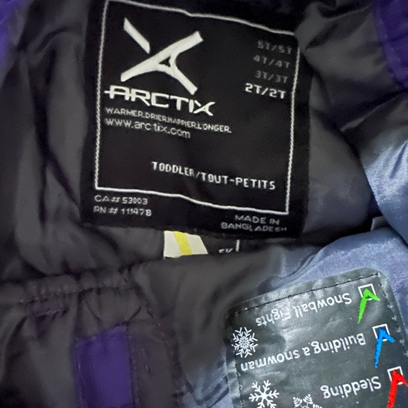 New Arctix limitless snow bibs snow pants purple - Picture 5 of 8